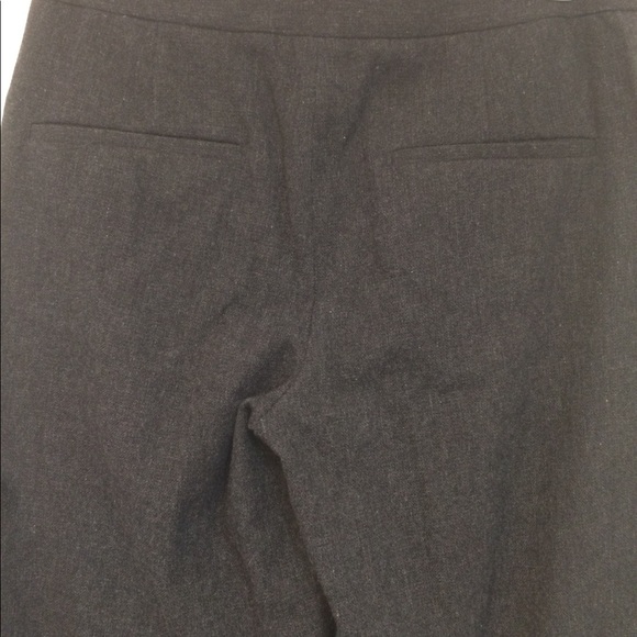 Helmut Lang cashmere flannel wide leg trousers charcoal gray size 2 - Picture 4 of 7